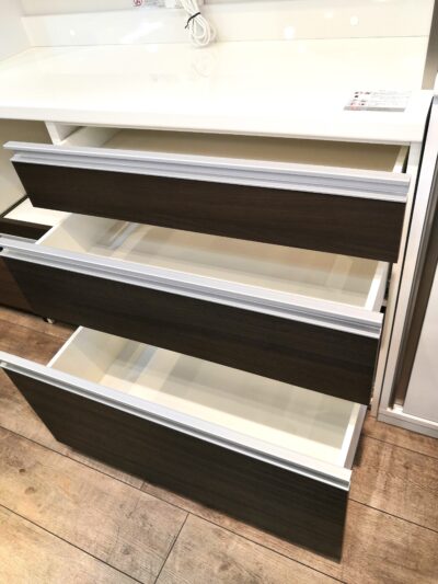 Pamouna パモウナ ブラウン系 ホワイト モダン 幅120㎝ キッチン収納 レンジボード 5