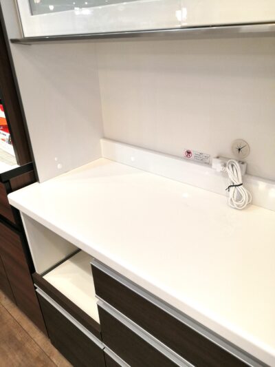 Pamouna パモウナ ブラウン系 ホワイト モダン 幅120㎝ キッチン収納 レンジボード 7