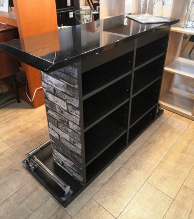 間仕切り 可動棚 鏡面 レンガ調 ヨーロピアン バーカウンター カウンターテーブル 4