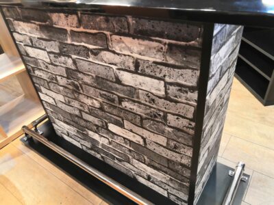 間仕切り 可動棚 鏡面 レンガ調 ヨーロピアン バーカウンター カウンターテーブル 6