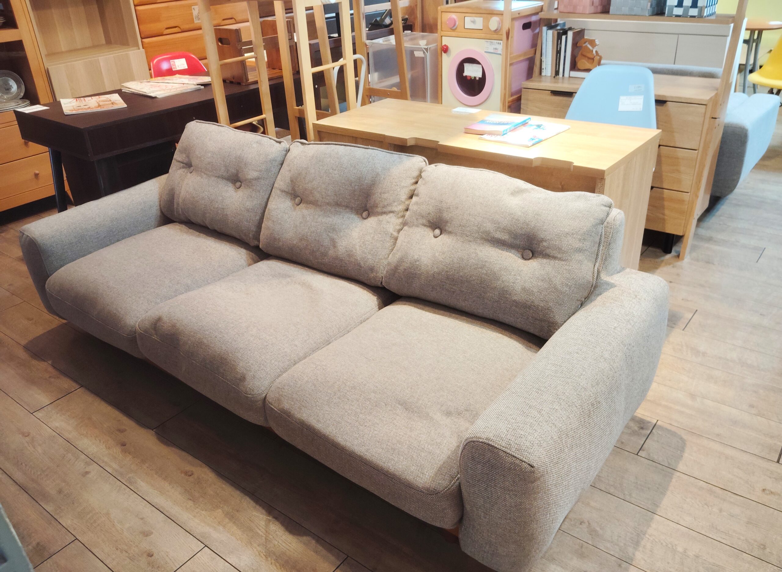 廃盤　unicoウニコ　カバーリングソファ 3シーター BETHANベサン unico_BETHAN_カバーリングソファ 3シーター （ カラー：ブラウン）