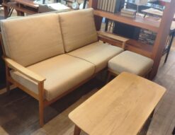 IDC大塚 シネマ オーク材 リビング家具 2人掛け 2シーターソファ ローテーブル 8