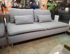 IKEA　イケア　SODERHAMN　ソーデルハムン　3シーターソファ　3人掛け　ソファ　3シーター　3人掛け　3人用　ワイド2シーター　2.5人掛け　2.5シーター　トネルードグレー　グレー　モダン　スタイリッシュ　布張り　ファブリック　メランジ調　カバーリング　洗濯機可　シンプル　アームレス　寝れる　ソファ　リサイクルショップ　再良市場　天白　名東　昭和　千種　瑞穂　緑　日進　豊明　東郷　おススメ　オススメ お洒落　オシャレ　中古