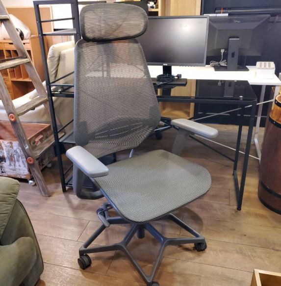 ☆ゲーミングチェア STYRSPEL スティルスペル ダークグレー メッシュ