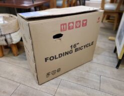 新品　未使用品　未使用　折りたたみ自転車　折り畳み　折畳自転車　　16型　16インチ　コンパクト　ミニマム　エフ　FF-Y16　アクアブルー　ブルー　ダブルロックジョイント　リサイクルショップ　再良市場　天白　名東　昭和　千種　瑞穂　緑　日進　豊明　東郷　おススメ　オススメ お洒落　オシャレ