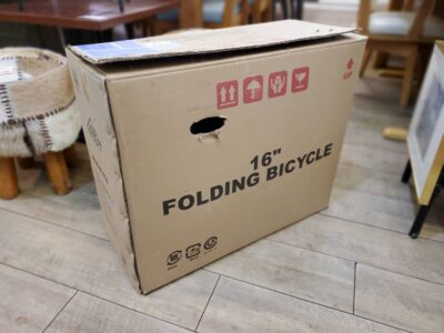 新品　未使用品　未使用　折りたたみ自転車　折り畳み　折畳自転車　　16型　16インチ　コンパクト　ミニマム　エフ　FF-Y16　アクアブルー　ブルー　ダブルロックジョイント　リサイクルショップ　再良市場　天白　名東　昭和　千種　瑞穂　緑　日進　豊明　東郷　おススメ　オススメ お洒落　オシャレ