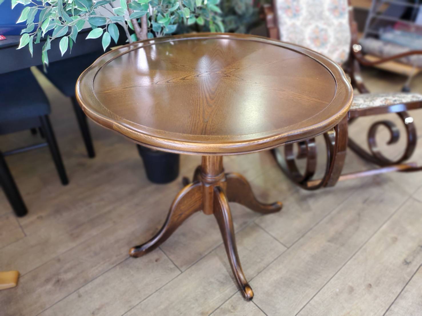 モデル展示 未使用品ダイニングテーブル横幅160cm ストーン柄 CHERRY