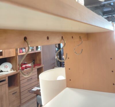 キッチン収納 作業台 タイル仕様 ナチュラル 対面型 キッチン収納 間仕切り 対面式キッチンカウンター 2