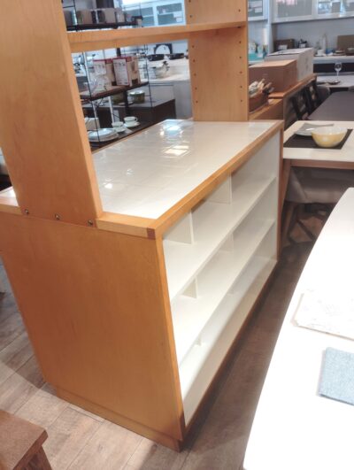 キッチン収納 作業台 タイル仕様 ナチュラル 対面型 キッチン収納 間仕切り 対面式キッチンカウンター 6