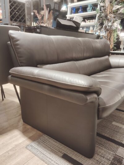 カリモク karimoku ZU34モデル 本革 ダークブラウン 3人掛け 3シーターソファ 2