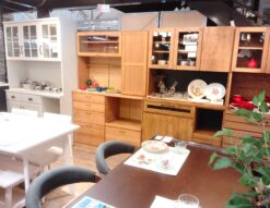 MOMO NATURAL モモナチュラル VIBO ヴィボ アルダー材 木製 幅120㎝ カップボード