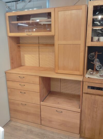 MOMO NATURAL モモナチュラル VIBO ヴィボ アルダー材 木製 幅120㎝ カップボード 6