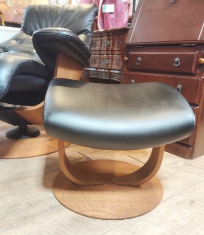 カリモク karimoku THE FIRST ザファースト ウォールナット 革張り オットマン付き リクライニングソファ 6