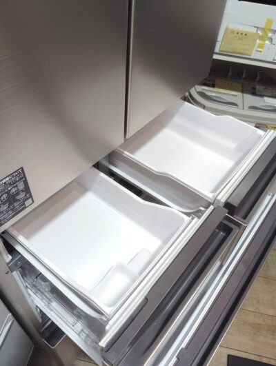 HITACHI 2023年製 R-HWC49T 特鮮氷温ルーム ライトゴールド フレンチドア 観音開き 485L 6ドア 冷蔵庫 1