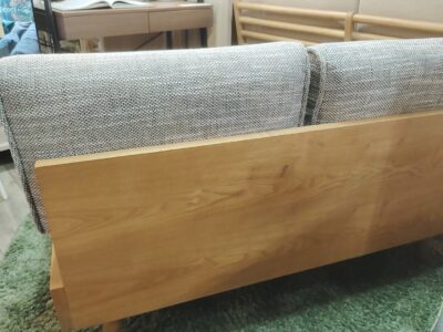 unico ALBERO アルベロ チークカラー カバーリングソファ アームレス オットマン付き 北欧 ヴィンテージスタイル 2シーターソファ 4