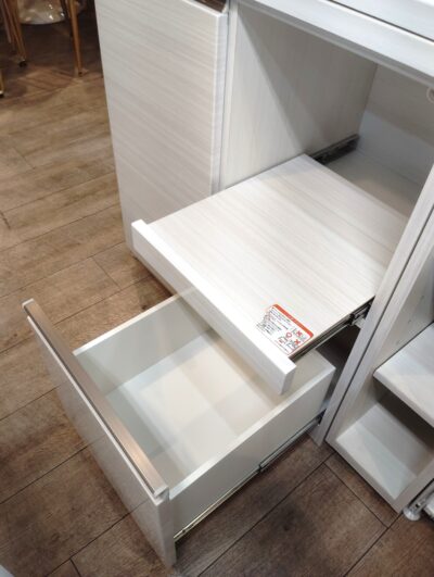 シギヤマ家具 FREED フリード 伸長式 ホワイト系 キッチン収納 伸縮式キッチンカウンター 2