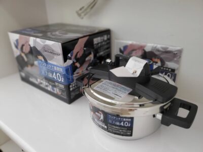 未使用品　パール金属　圧力鍋　4.0L圧力鍋　ワンタッチレバー　IH対応　オール熱源対応　3層底　保温力　2段階圧力調整　Joycook　ジョイクック　スチーム熱流コンベクション　ヘルシーオーブン鍋　オーブン効果　グルメ効果　スチーム効果　リサイクルショップ　再良市場　天白　名東　昭和　千種　瑞穂　緑　日進　豊明　東郷　おススメ　オススメ