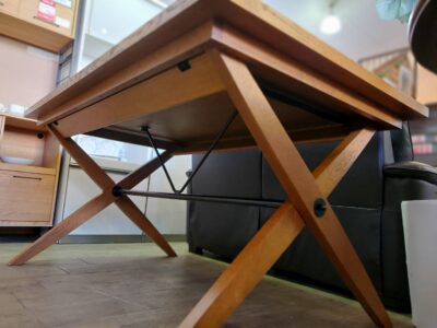 PacificFurnitureService　パシフィックファニチャーサービス　P.F.S　PFS　OperationBTable　オペレーションテーブル　折り畳みテーブル　ダイニングテーブル　作業台　デスク　ナラ無垢材　無垢材　ナラ材　寄せ木　寄木　木製テーブル　リサイクル　最良市場　天白区　名東区　昭和区　千種区　瑞穂区　緑区　日進市　豊明市　東郷町　買取　出張買取　高価買取　販売　お値打ち　特価　1点物　1点モノ　早い者勝ち　おすすめ　おしゃれ　中古品