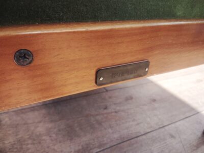 カリモク60 モダン 和モダン レトロ家具 モケットグリーン 1シーター Kチェア リビングテーブル 6