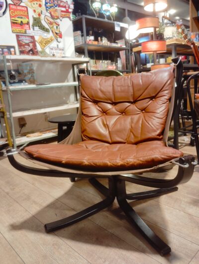 Vatne Falcon Chair バットネ シガード・レッセル ヴィンテージ 北欧 本革 ファルコンチェア  6