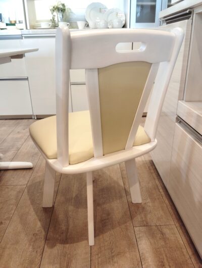 キッチンダイニング家具 ホワイト 収納付き ベンチ付き バタフライテーブル 回転チェア 鏡面天板 伸縮ダイニング4点セット 5