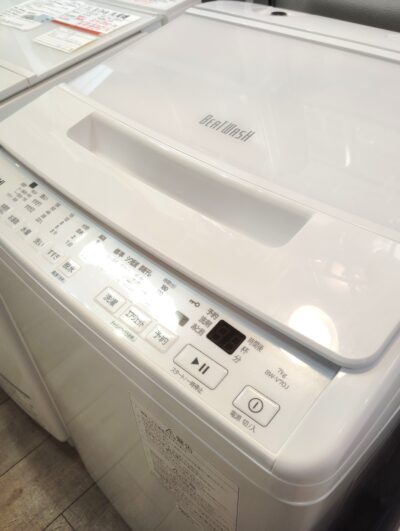 HITACHI 2024年製 BW-V70J インバーター ビートウォッシュ ナイアガラビート洗浄 ホワイト 7㎏ 洗濯機 2