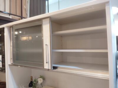 三幸ジャパン SESSION120 セッション ハイグロス ホワイト系 キッチン収納 作業台付き モイス 幅120 レンジボード 8