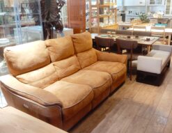 RELAX FORM 関家具 レザーテックス クラフトベージュ バッジオ Baggio 幅190㎝ 電動リクライニングソファ