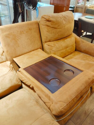 RELAX FORM 関家具 レザーテックス クラフトベージュ バッジオ Baggio 幅190㎝ 電動リクライニングソファ 5