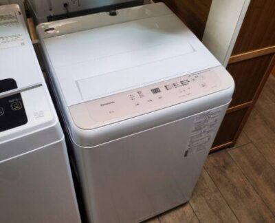 Panasonic　パナソニック　6.0㎏　6kg　洗濯機　全自動洗濯機　縦型　タテ型　高年式　2025年製　ビッグウェーブ洗浄　槽洗浄　からみほぐし　ライトベージュ　リサイクルショップ　再良市場　天白　名東　昭和　千種　瑞穂　緑　日進　豊明　東郷　おススメ　オススメ　中古　美品