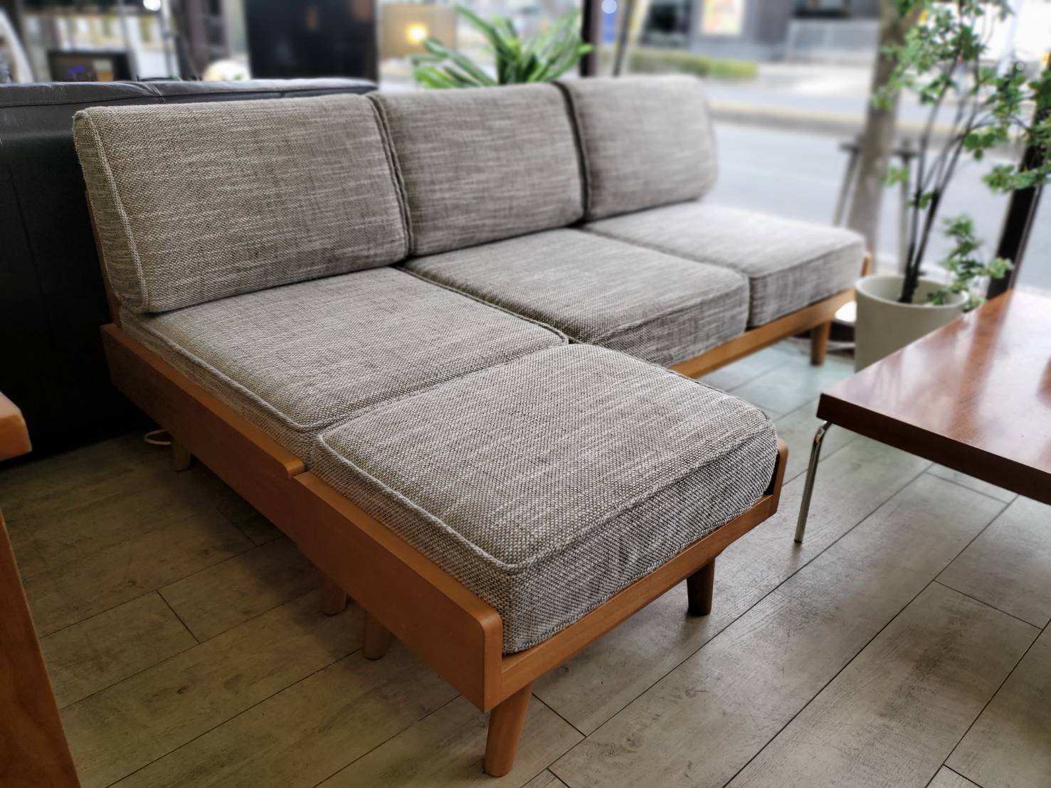 ☆unico ウニコ 3シーターソファ ALBERO アルベロ オットマン付き