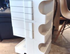 B-LINE Joe Colombo ホワイト 収納家具 デスクワゴン キャスター付き 収納ラック ボビーワゴン