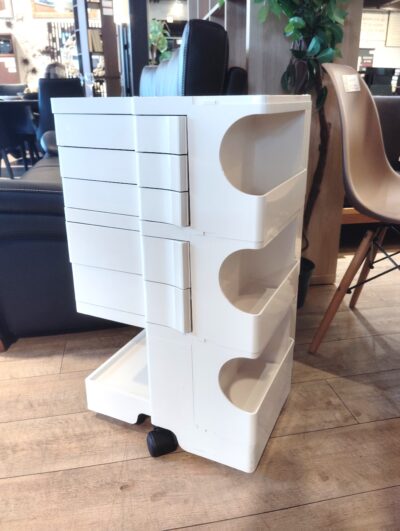 B-LINE Joe Colombo ホワイト 収納家具 デスクワゴン キャスター付き 収納ラック ボビーワゴン