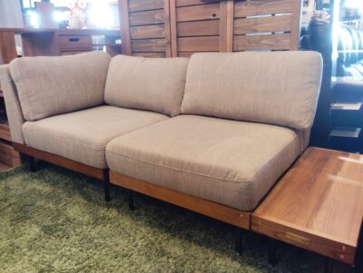 JOURNAL STANDARD FARNITURE リル LILLE グレー ナチュラル 北欧インテリア コーナーソファ サイドテーブル付き 3