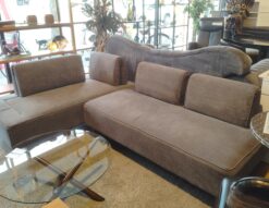 西口木工 ワッフル Waffle ファブリック アームレス カウチソファ