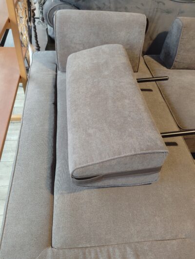 西口木工 ワッフル Waffle  ファブリック アームレス カウチソファ 6