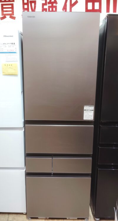 TOSHIBA VAGETA ベジータ GR-W500GT(TH) フロストグレージュ ツヤ無し 真ん中野菜室 GTシリーズ 右開き 501L 5ドア 冷蔵庫 1