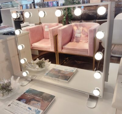 BESTOPE 14灯 LED 化粧鏡 調色 調光 スタンド式 自立式 女優ミラー ハリウッドミラー