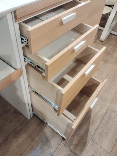 MOMO NATURAL HOLM ホルム OAK オーク材 作業台 ダストボックススペース キッチンカウンター 4