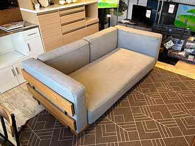 中古品】 MOMO NATURAL モモナチュラル N.BOX SOFA DENN 3シーター