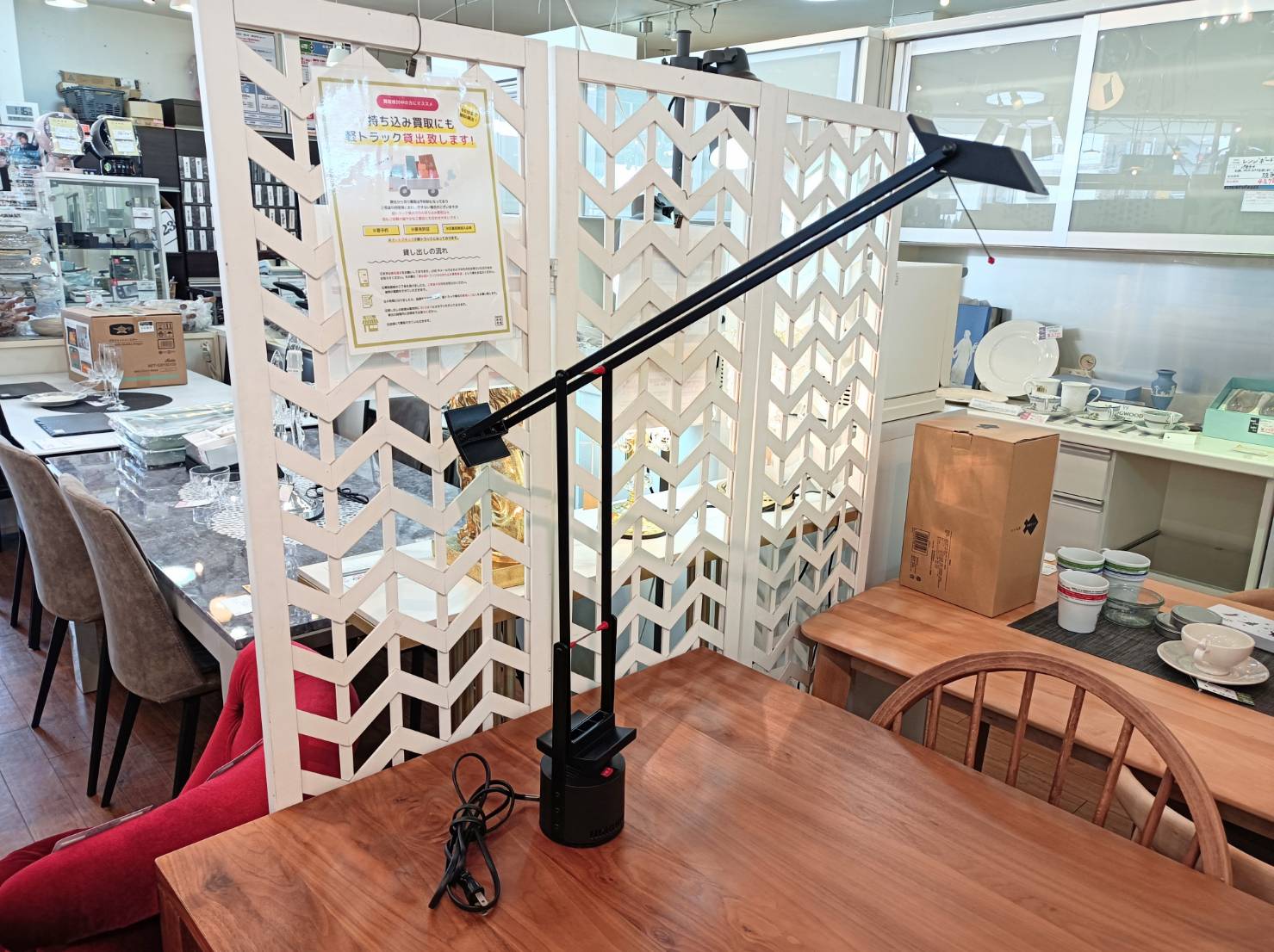 ★ジモティ割あり★  事務デスク ライトブラウン H70×D60×W140 クリーニング済み OJ2147 mokukagu_mkv-1675dw.jpg