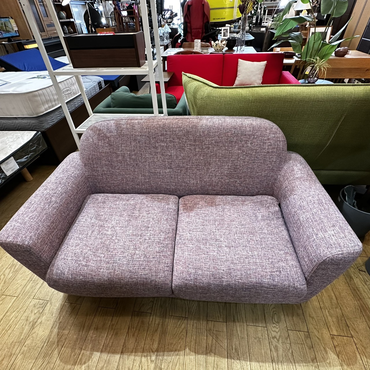 ソファ フランフラン Francfranc 3人掛け 茶 オットマン付き 中古品 Francfranc(フランフラン)のSMUK sofa(スムークソファー)です