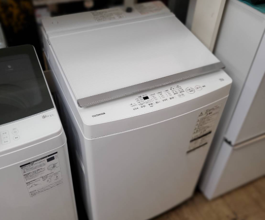 ☆TOSHIBA 東芝 10kg洗濯機 AW-10M7 パワフル まとめ洗い ガラストップ