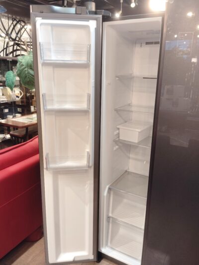 AQUA 2024年製 AQR-SBS48P ダークシルバー フレンチドア 観音開き ビッグフリーザー 475L 2ドア 冷凍冷蔵庫 冷蔵庫 4