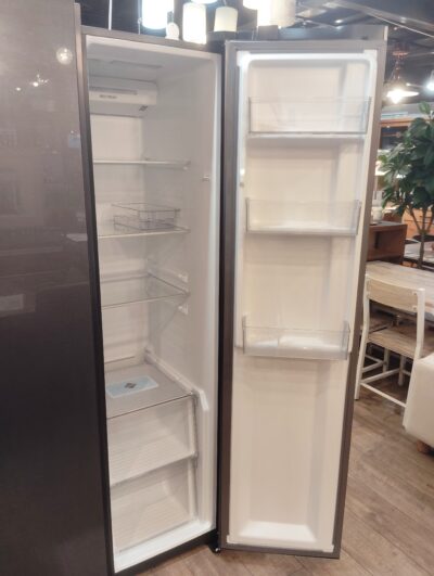 AQUA 2024年製 AQR-SBS48P ダークシルバー フレンチドア 観音開き ビッグフリーザー 475L 2ドア 冷凍冷蔵庫 冷蔵庫 5