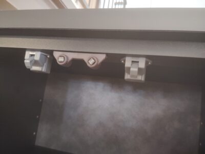 NITORI ラピス クローチェ スリム ダーク系 キッチン収納 耐震ロック 観音開き 食器棚 カップボード 3