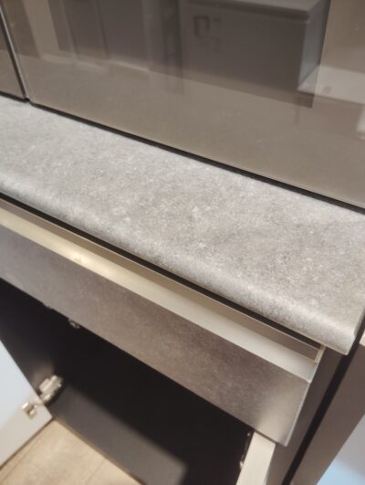 NITORI ラピス クローチェ スリム ダーク系 キッチン収納 耐震ロック 観音開き 食器棚 カップボード 6