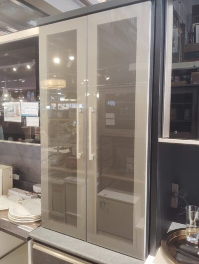 NITORI ラピス クローチェ スリム ダーク系 キッチン収納 耐震ロック 観音開き 食器棚 カップボード 8