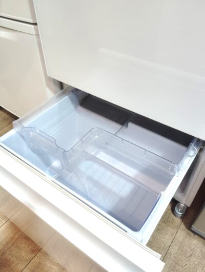 SHARP 2022年製 SJ-GE35H-W ピュアホワイト プラズマクラスター どっちもドア ガラストップ 350L 3ドア 冷蔵庫 4