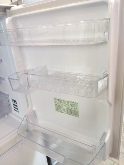 SHARP 2022年製 SJ-GE35H-W ピュアホワイト プラズマクラスター どっちもドア ガラストップ 350L 3ドア 冷蔵庫 5